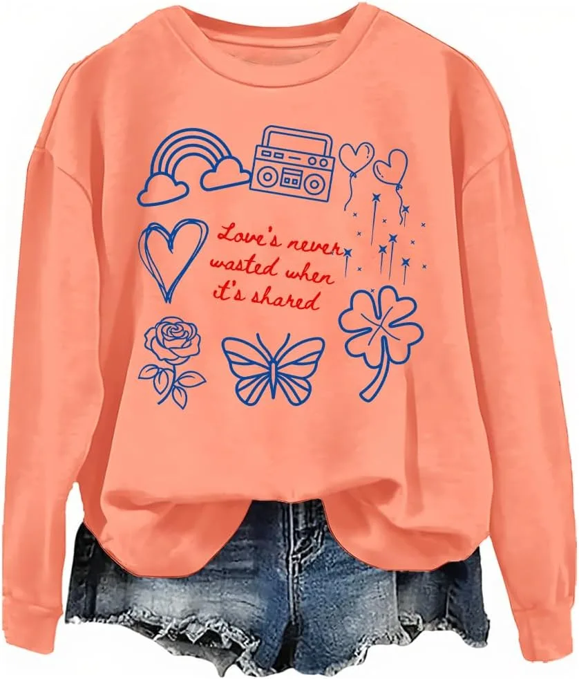 

Свитшот Love Is Never Wasted When It's Shared woati