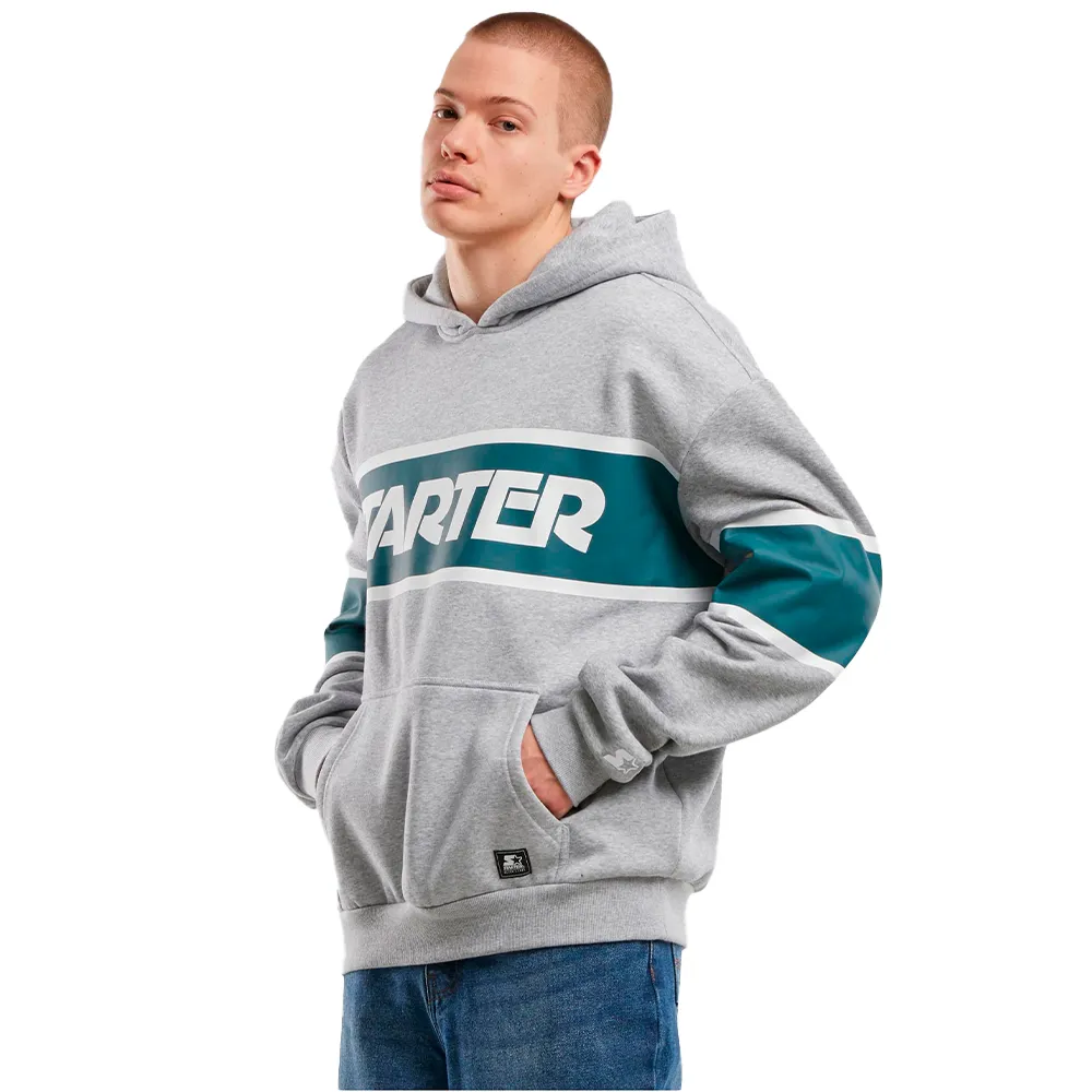 

Худи Starter Black Label Starter Across Stripe, серый