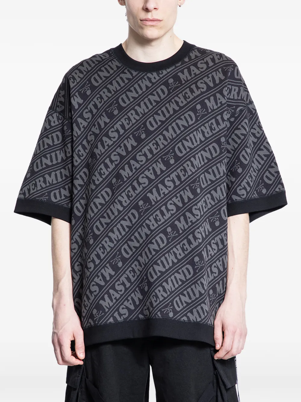 

Футболка с принтом логотипа Mastermind World, черный