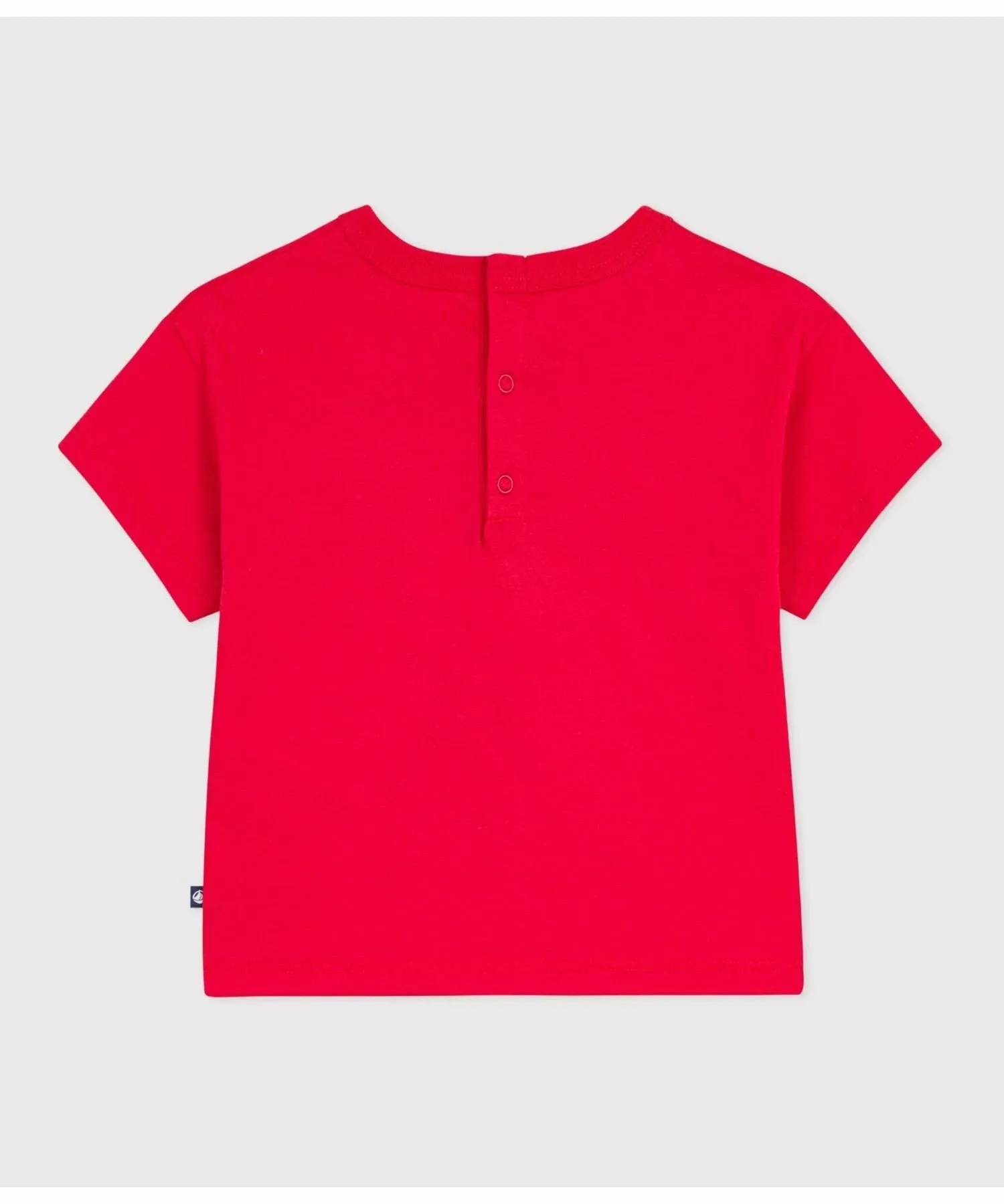 Хлопковая футболка с коротким рукавом и принтом PETIT BATEAU, Red — фото 2