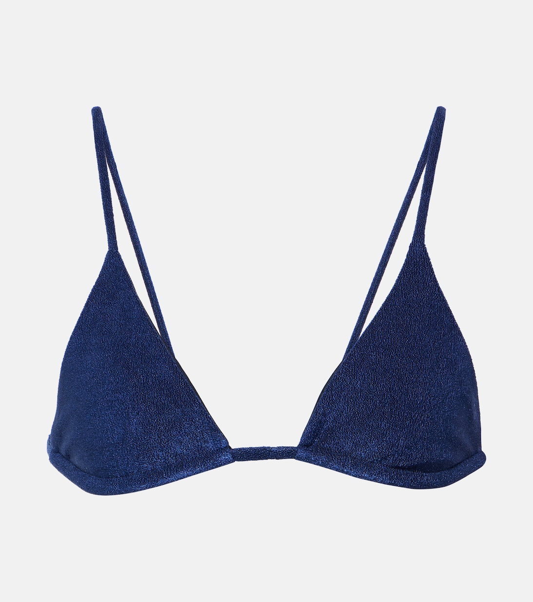 

Через треугольный верх бикини Jade Swim, темно-синий