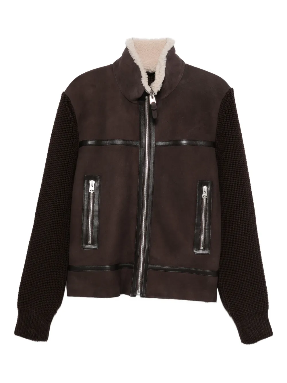 

Кожаная куртка на молнии Mackage, коричневый