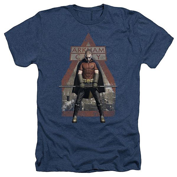 

Футболка Batman Arkham City Arkham Robin Adult Heather Licensed Character