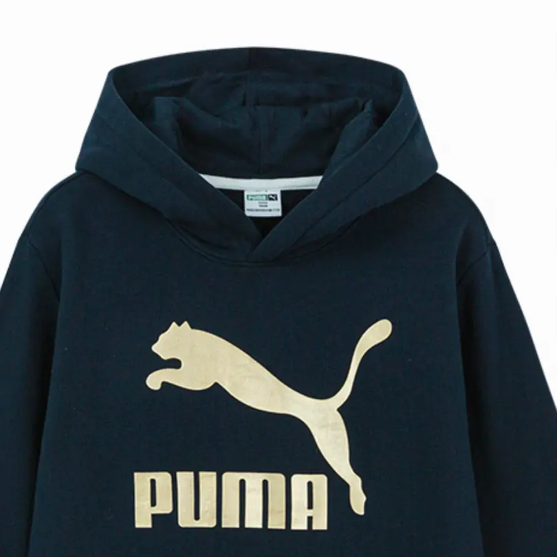 Толстовка Sportstyle Collection CLASSICS BIG LOGO HOODIE Kids' PUMA, фиолетовый — фото 4