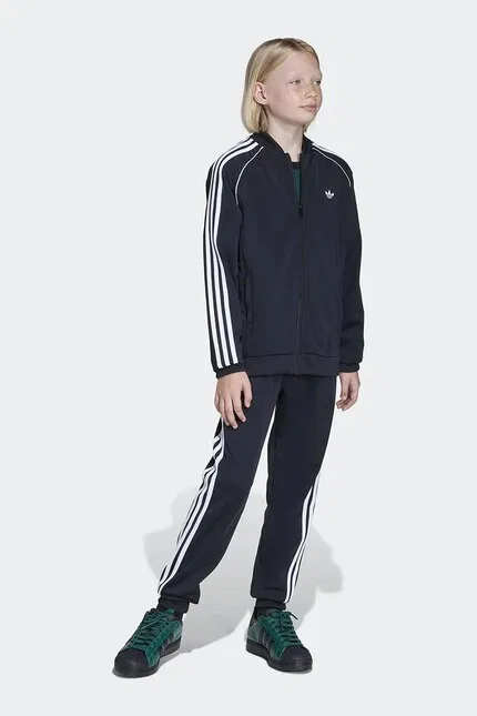 Спортивные штаны детские из полиэстера Adidas Originals, черный — фото 4