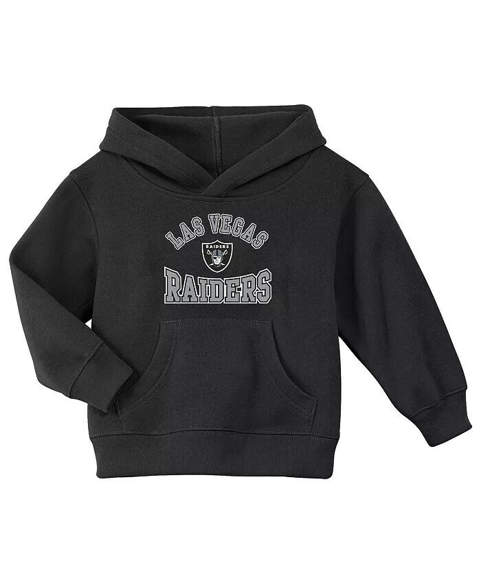 

Толстовка с капюшоном из флиса Las Vegas Raiders Home Town для малышей черного цвета Outerstuff