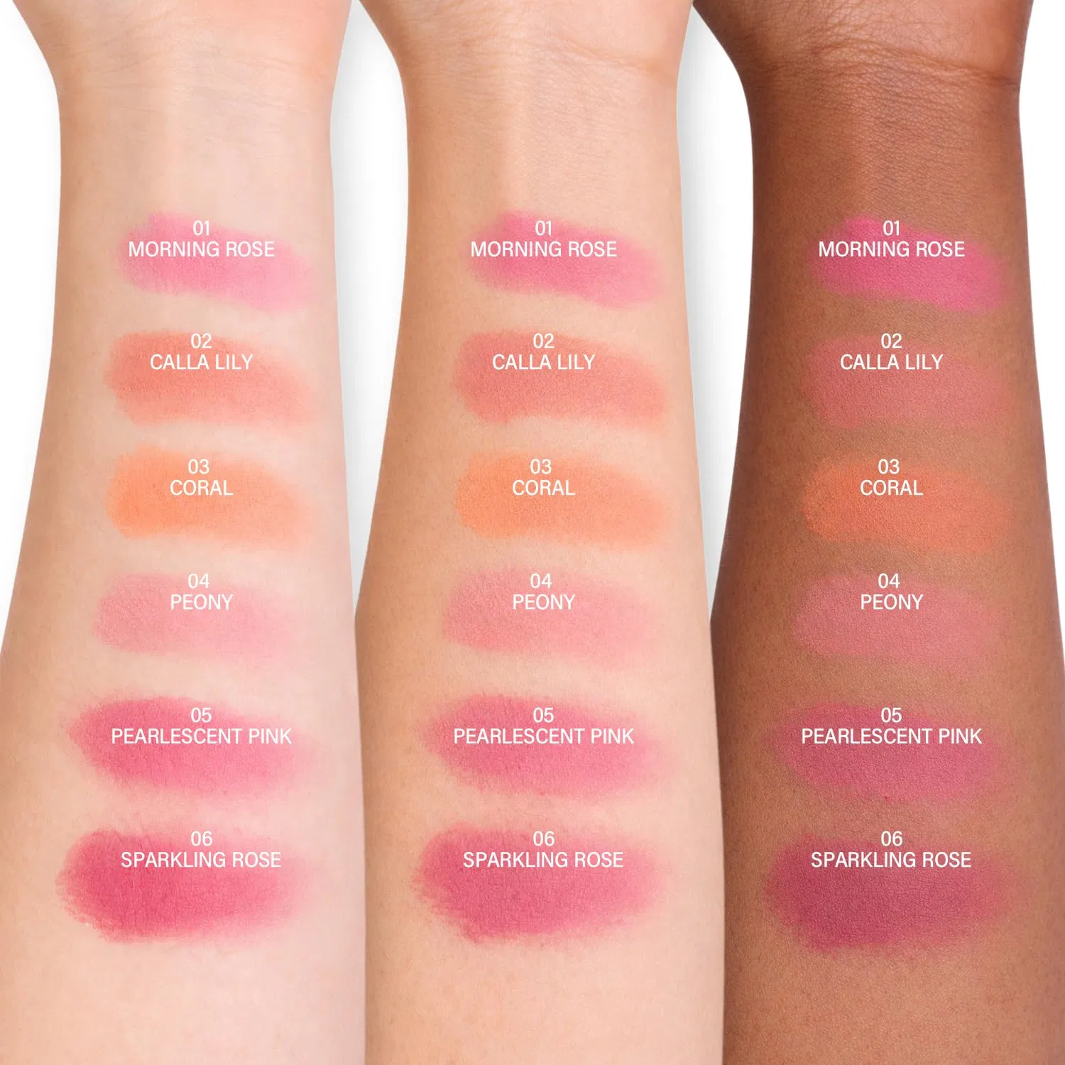 Палетка матовых румян «Cheeky Blush Makeup Palette 02 Calla Lily» от TINTARK Tintark, Pink — фото 3