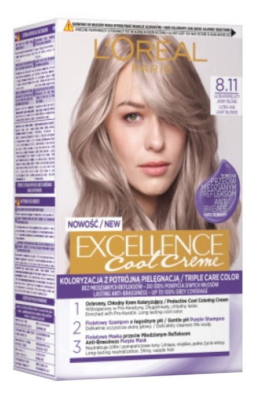 

L’Oréal Paris Excellence Cool Creme 8.11 краска для волос, 1 шт.