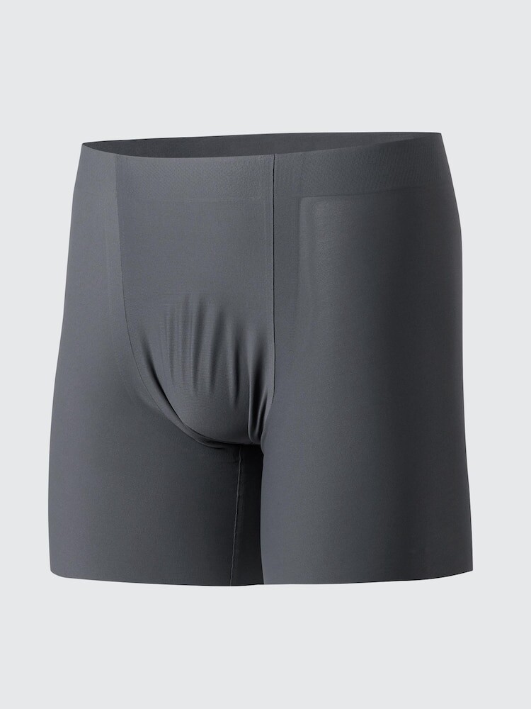 

Бесшовные боксеры из сетки airism Uniqlo, серый