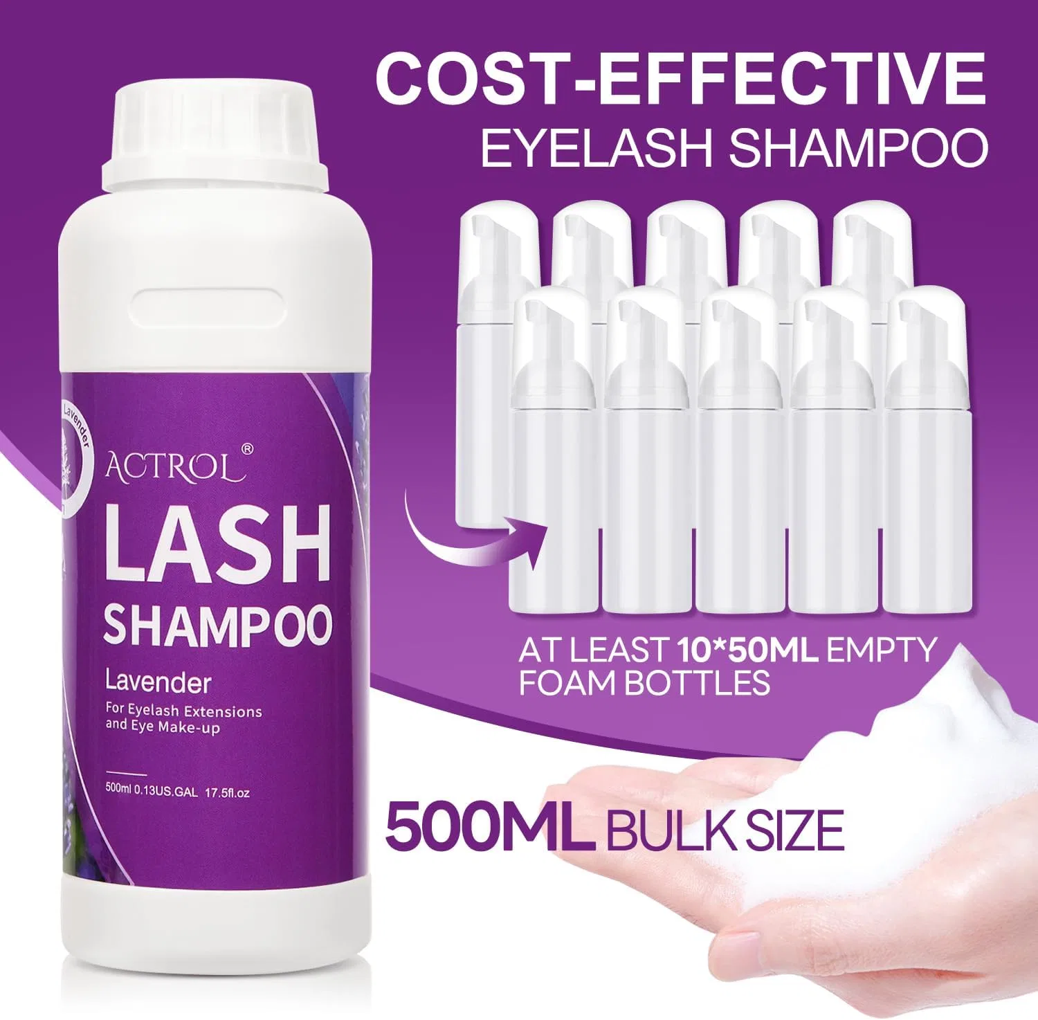 Пенка для умывания Actrol — Lavender Rush Wash, 500 мл — фото 2