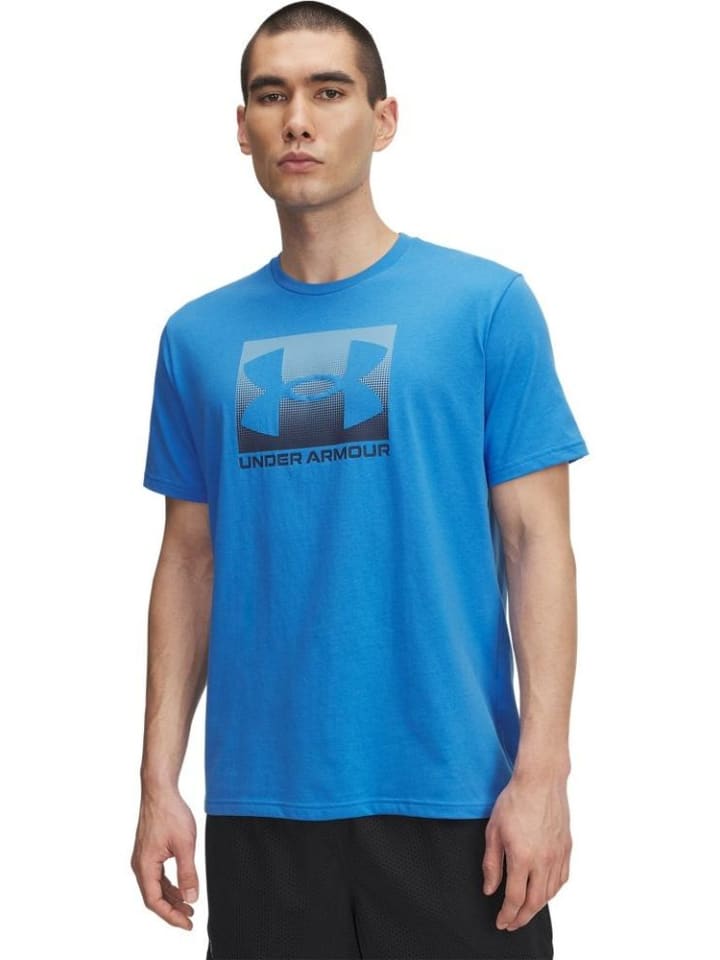 

Футболка спортивная Boxed Sports Updated T-Shirt синего цвета Under Armour