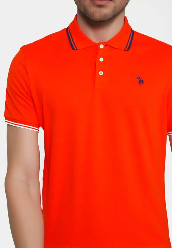 Рубашка-Поло с коротким рукавом "барни" U.S. Polo Assn., Rot — фото 4