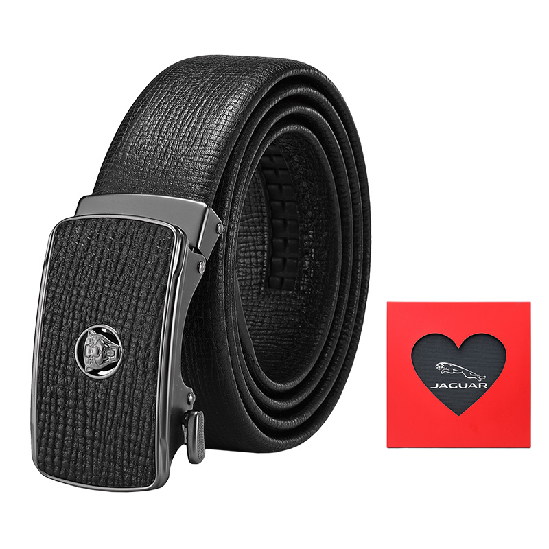

JAGUAR Кожаный ремень мужской, Black-Valentine's Day Box Limited Edition