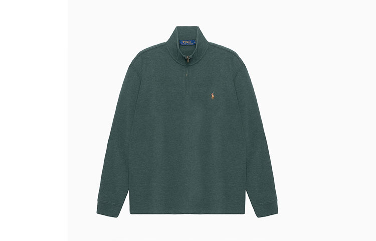 Свитшот с вышивкой Polo Pony Polo Ralph Lauren, зеленый — фото 4