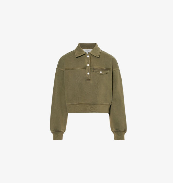 

Толстовка-Поло Henley из хлопковой смеси Frame, цвет surplus