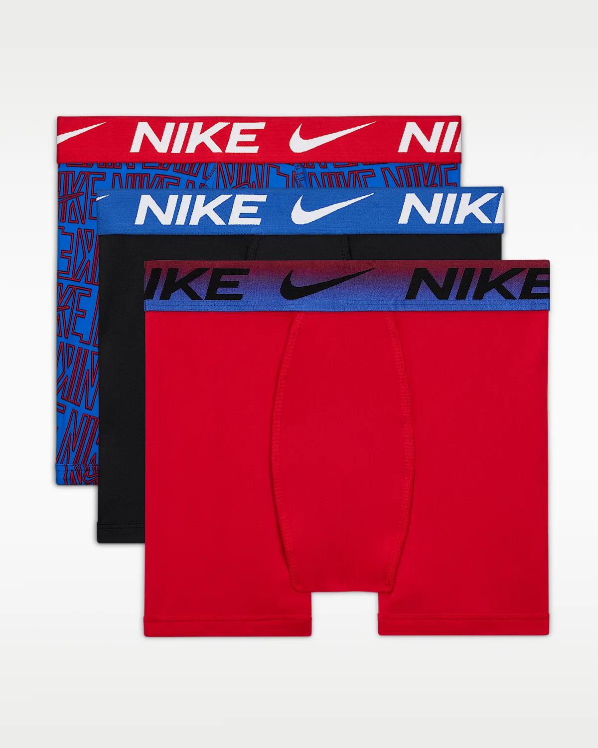 Детские боксеры Dri-FIT Micro Print (3 шт.) Nike, University Red