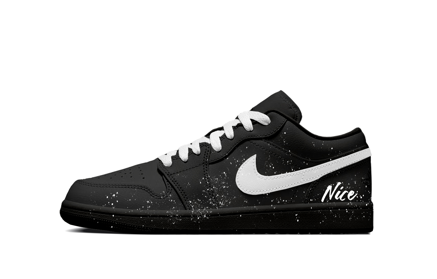 

Jordan Air 1 Amulet Leisurely CNY Cushioning, износостойкие низкие кеды в винтажном стиле для мужчин, черные