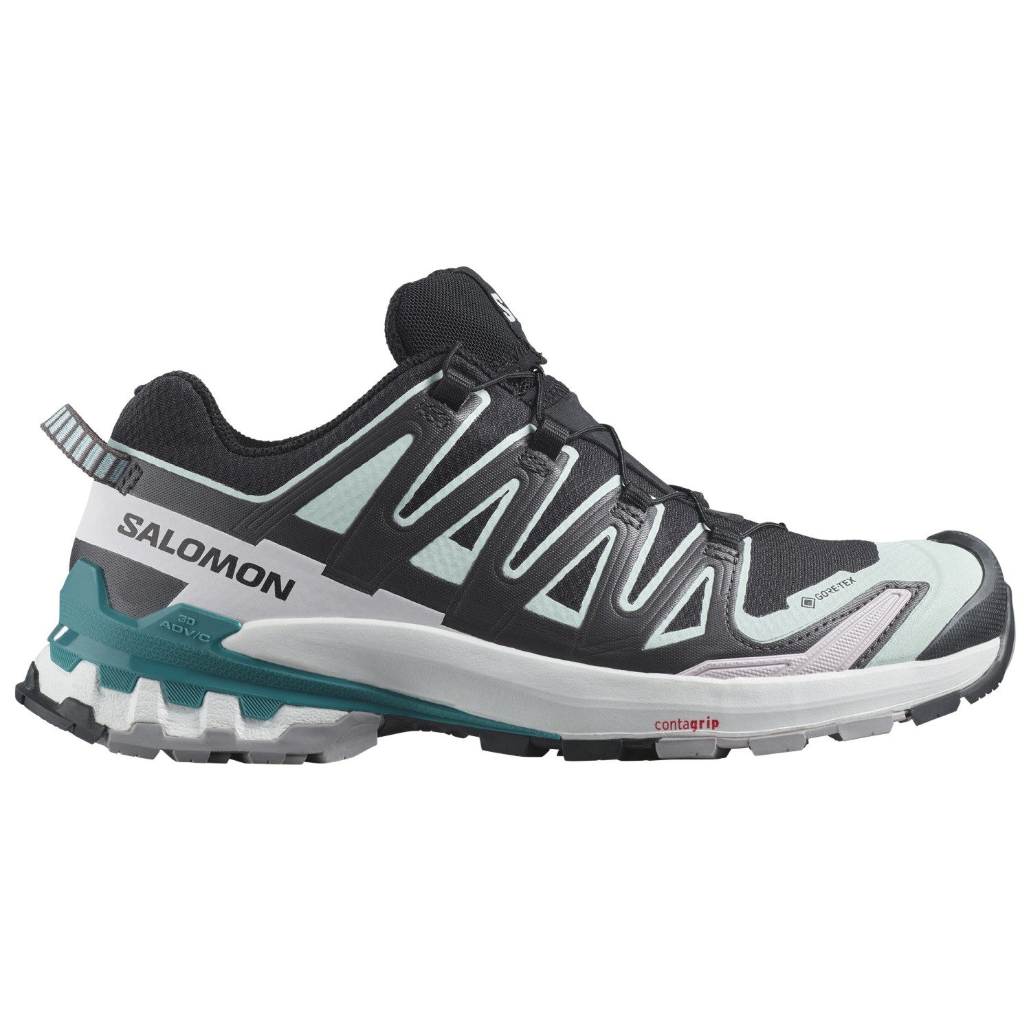 

Мультиспортивная обувь Salomon Women's XA Pro 3D V9 GTX, цвет Black/Bleached Aqua/Harbor Blue