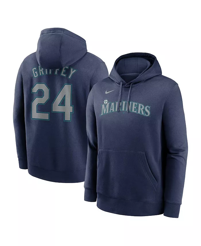 

Мужской толстовка с капюшоном Ken Griffey Jr. Navy Seattle Mariners с именем игрока и номером клуба Nike