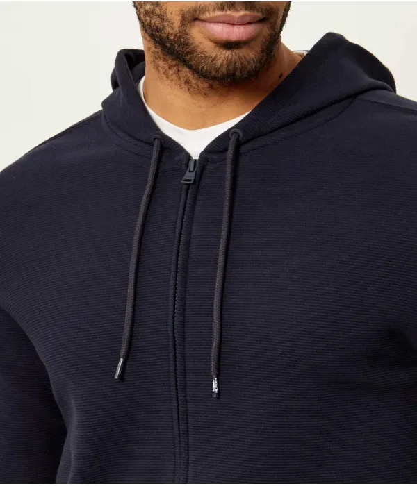 Толстовка с капюшоном HWK FZ regular fit Tommy Hilfiger, темно-синий — фото 4