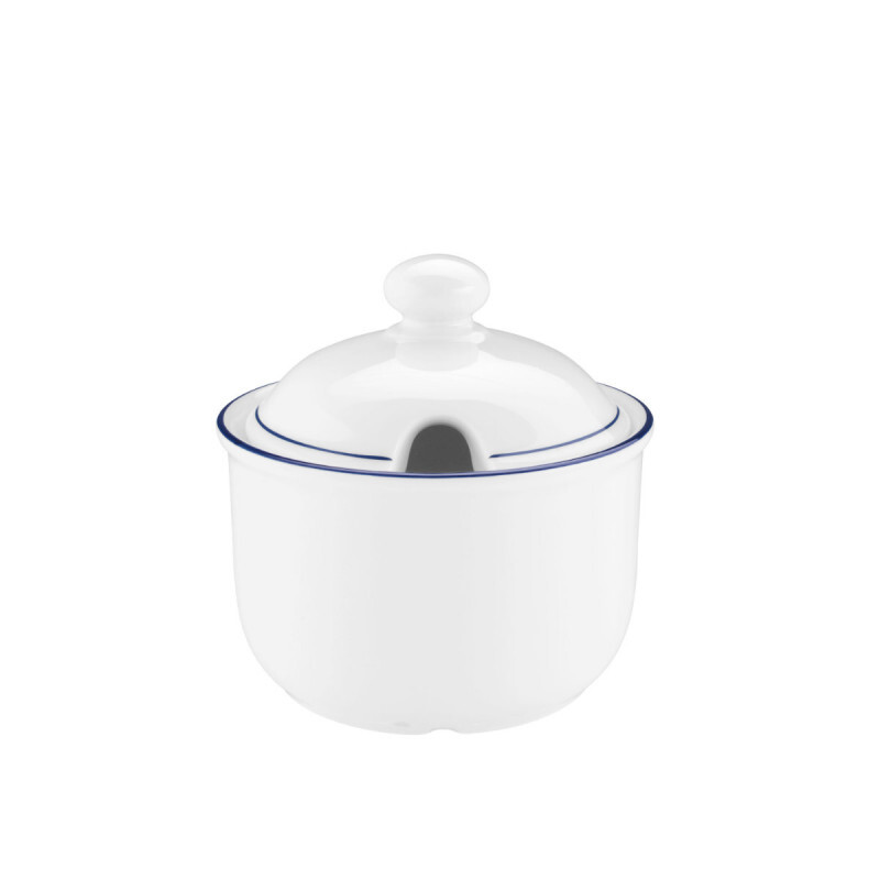 

Компактная сахарница с синим краем 0,25 л Seltmann Weiden, белый синий