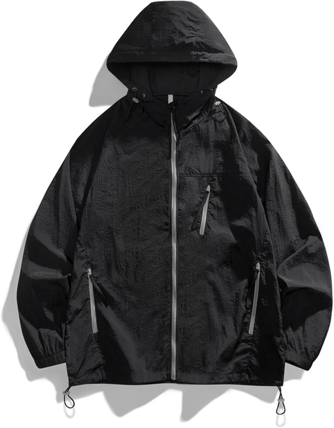 Ветровка мужская летняя легкая Polyester, Black