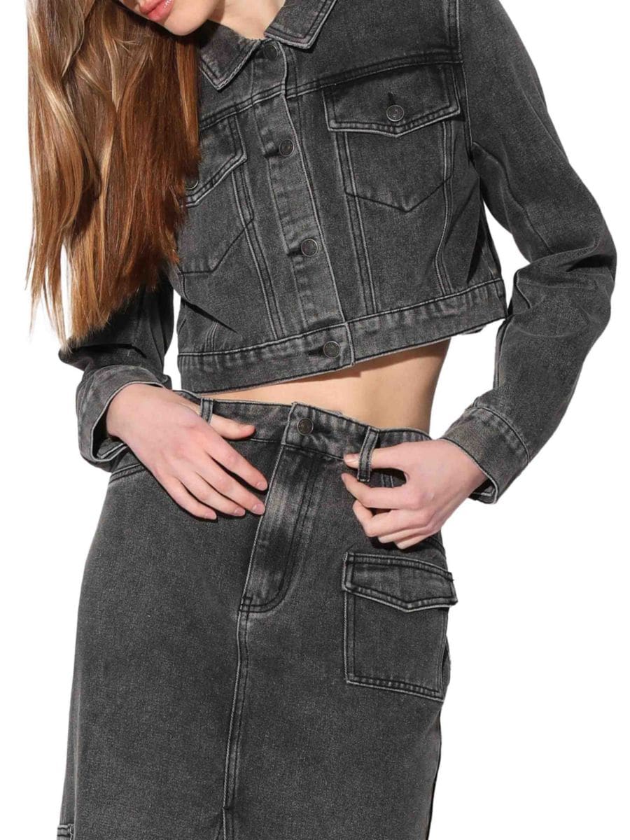 

Укороченная куртка Tressa Boxy Walter Baker, цвет Grey Wash, Серый, Укороченная куртка Tressa Boxy Walter Baker, цвет Grey Wash