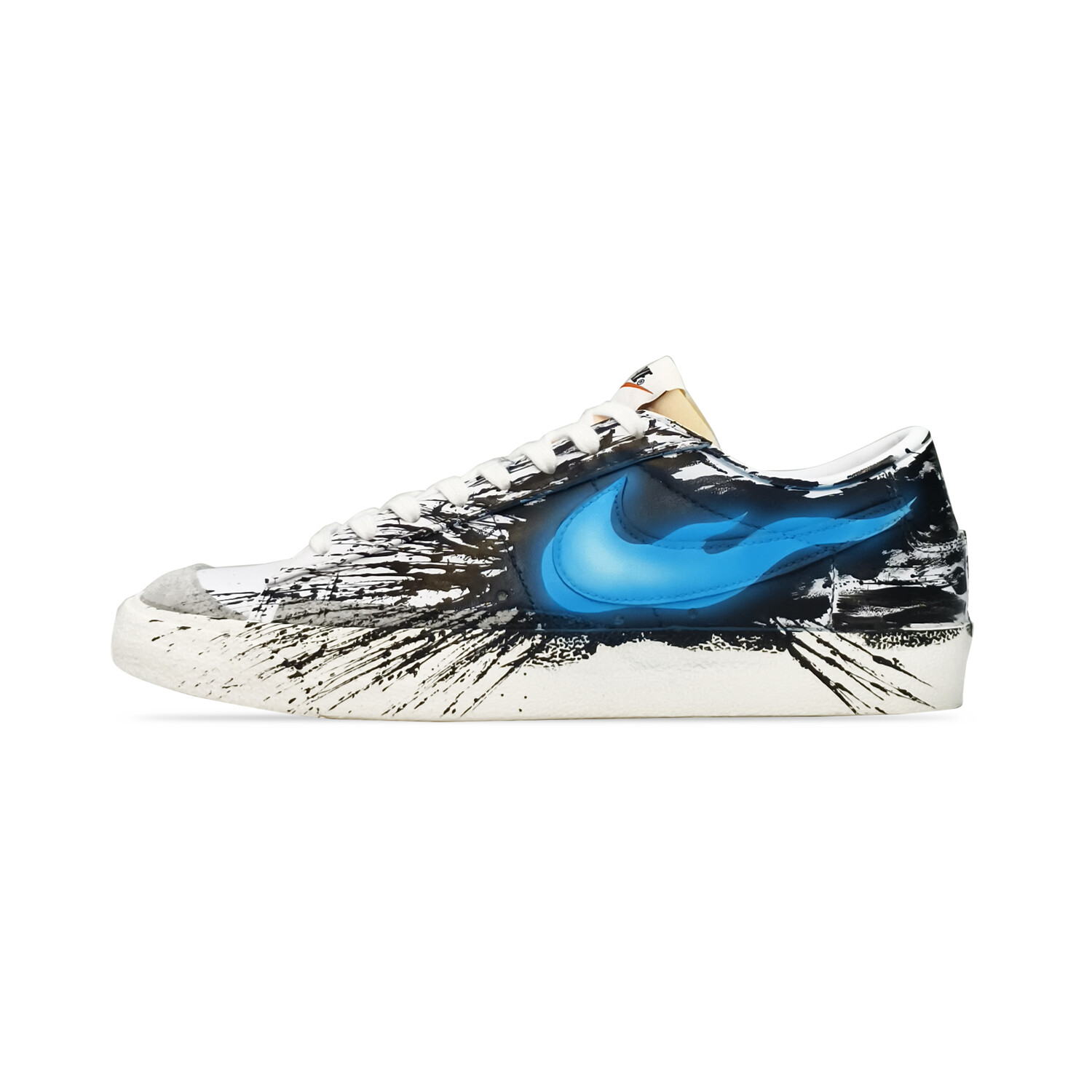 

Кроссовки Nike Blazer Skateboarding Shoes Men Low-top Blue, белый