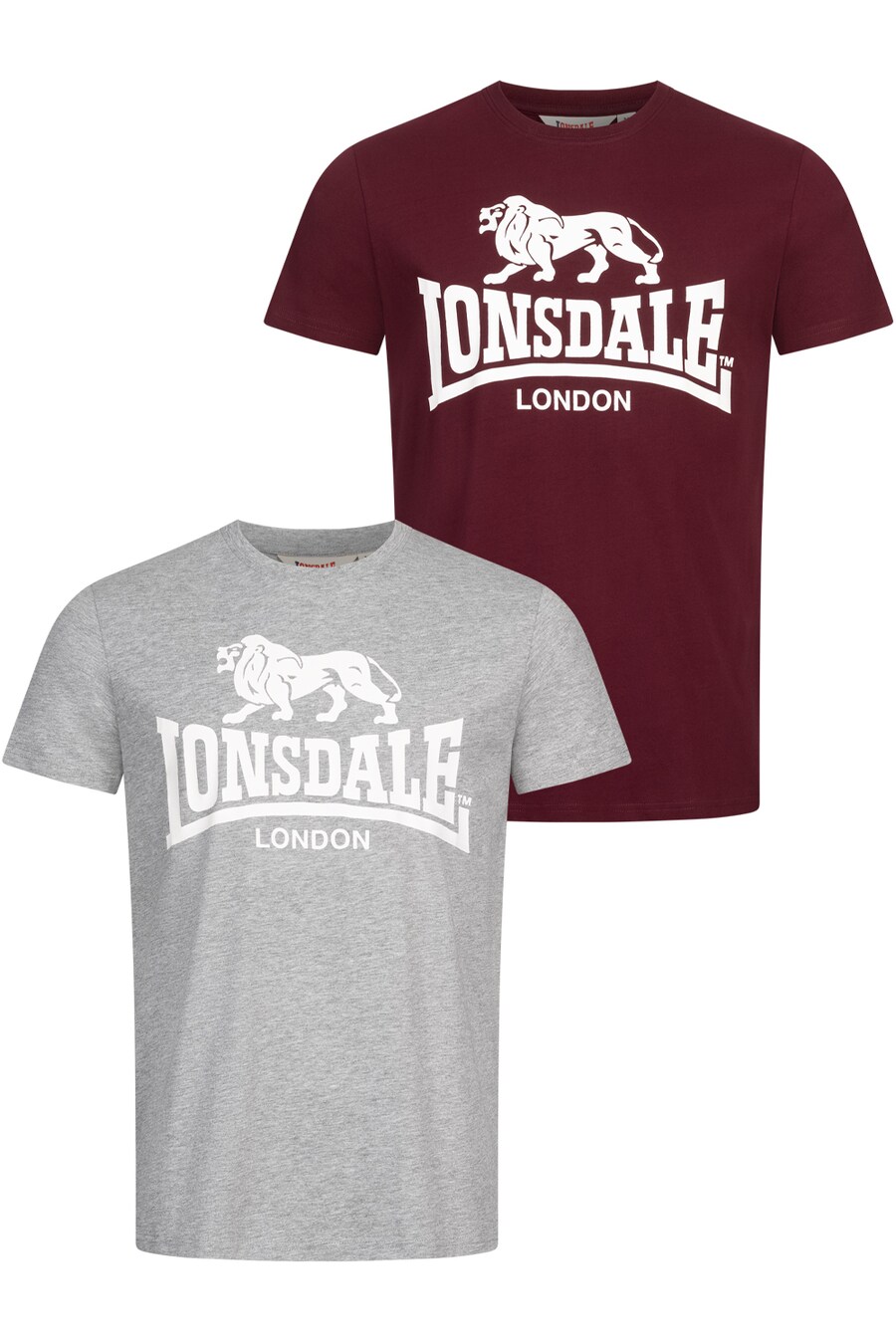 

Рубашка LONSDALE KELSO, цвет Grey/Wine red