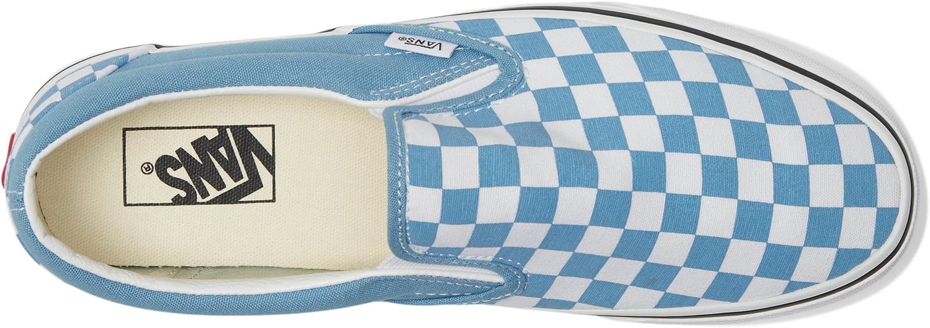 Кроссовки Unisex Vans Classic Slip-On Checkerboard, Color Theory Checkerboard Heritage Blue — фото 2