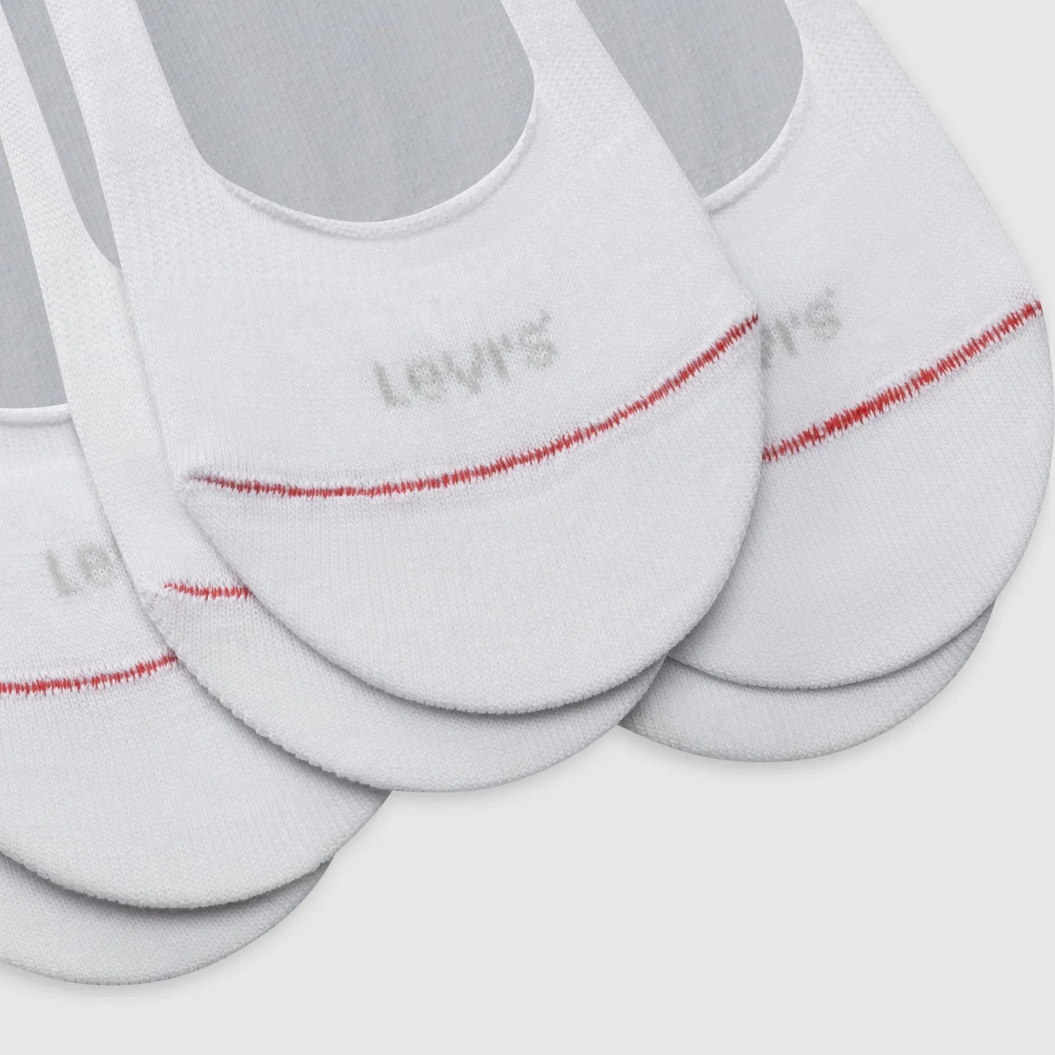Низкие носки-комбинезон (3 шт.) Levi's, White — фото 3