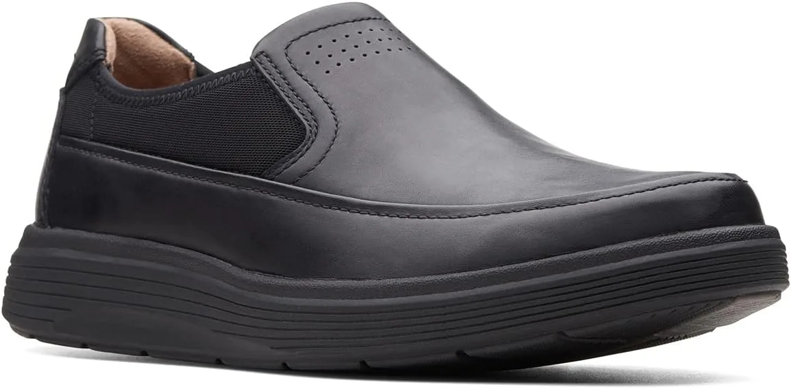 Мужские кожаные лоферы Clarks Un Abode Go, черный — фото 2