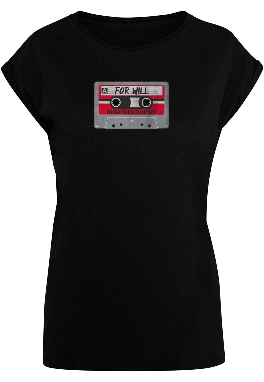 

Футболка ABSOLUTE CULT Shirt Stranger Things - Cassette For Wil, черный