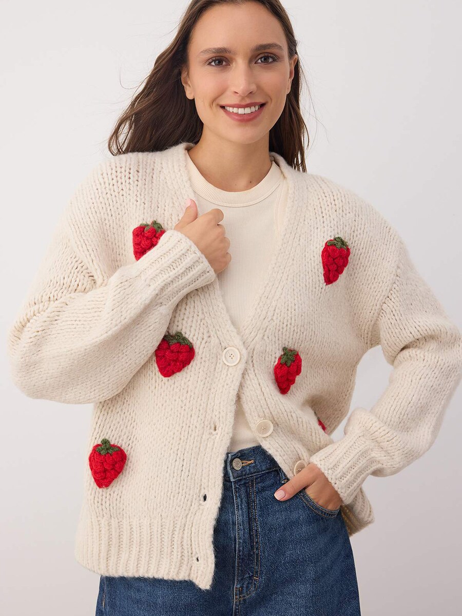 

Вязаный кардиган Trendyol, Stone