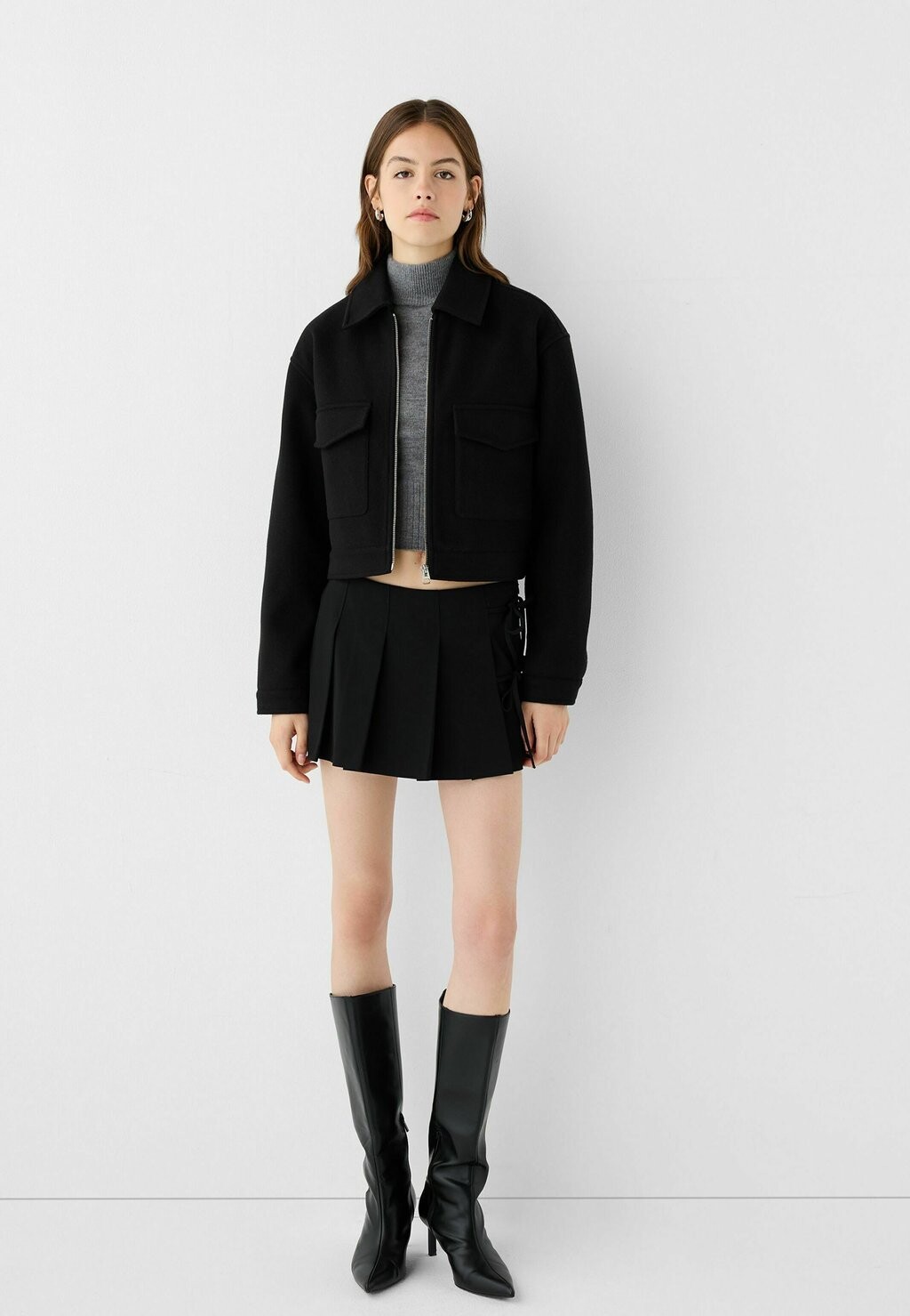 

Летняя куртка Bershka, черный