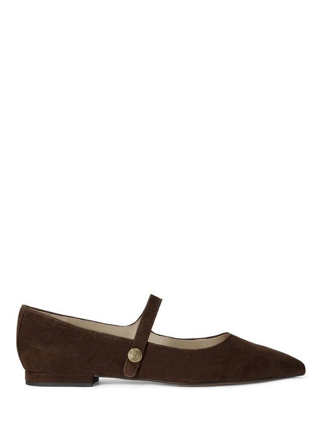 Туфли Mary Jane от Lauren Londyn из замши Ralph Lauren, Brown