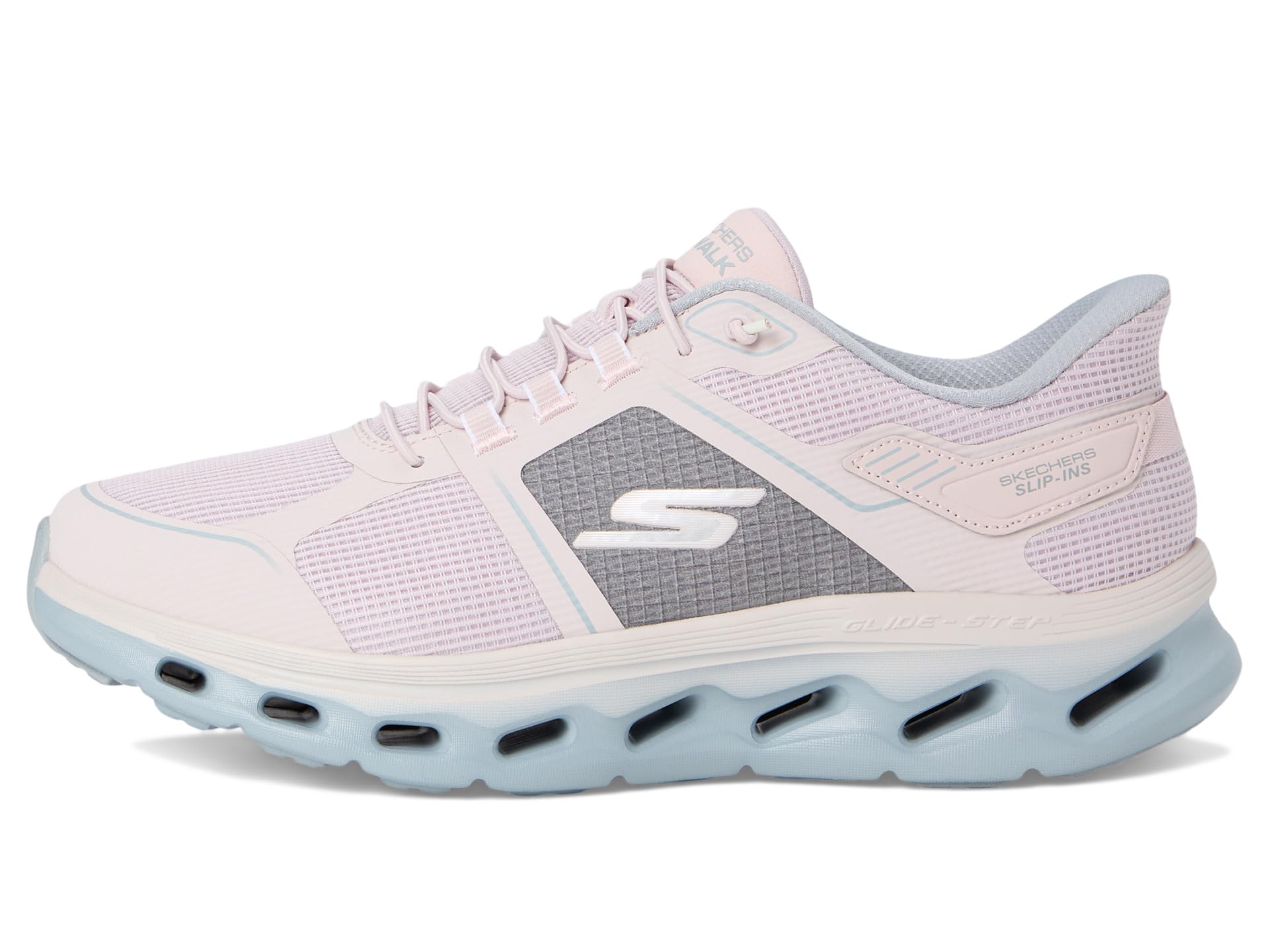 Кроссовки SKECHERS Performance Go Walk Glide Step 2.0 Elektra Hands Free Slip-Ins, цвет Light Pink — фото 4