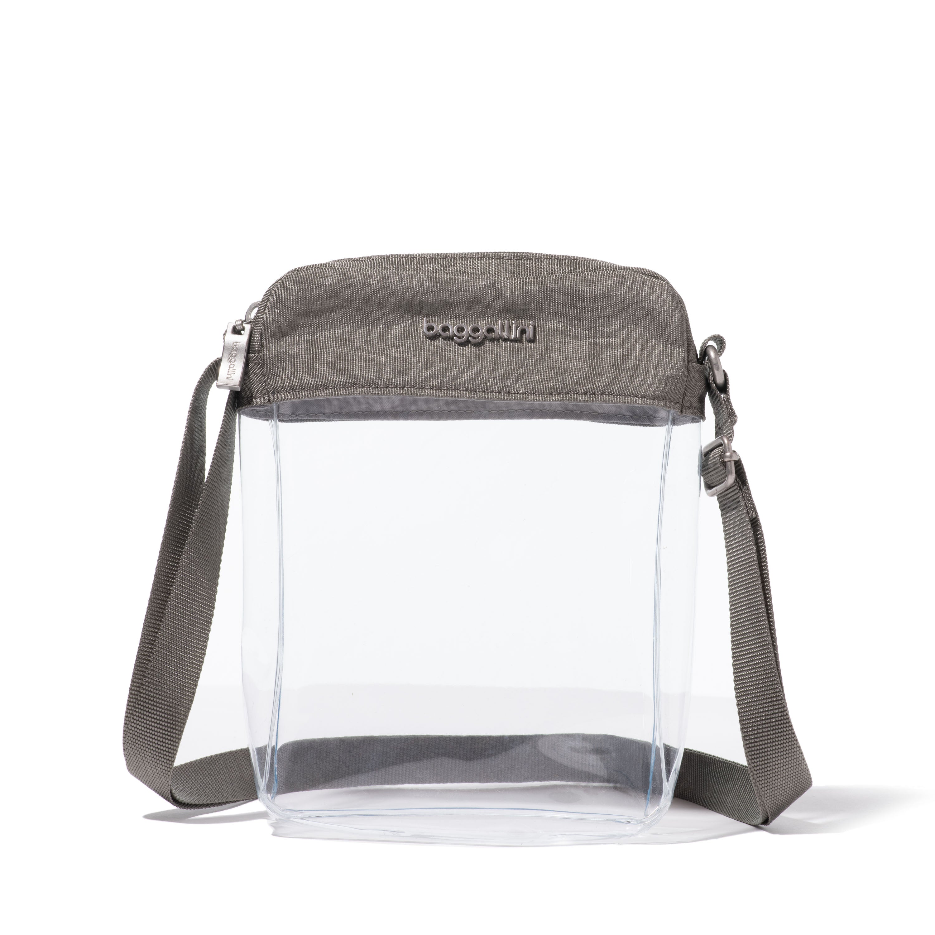 

Кроссбоди Baggallini Clear Stadium Explorer, цвет Sterling Shimmer