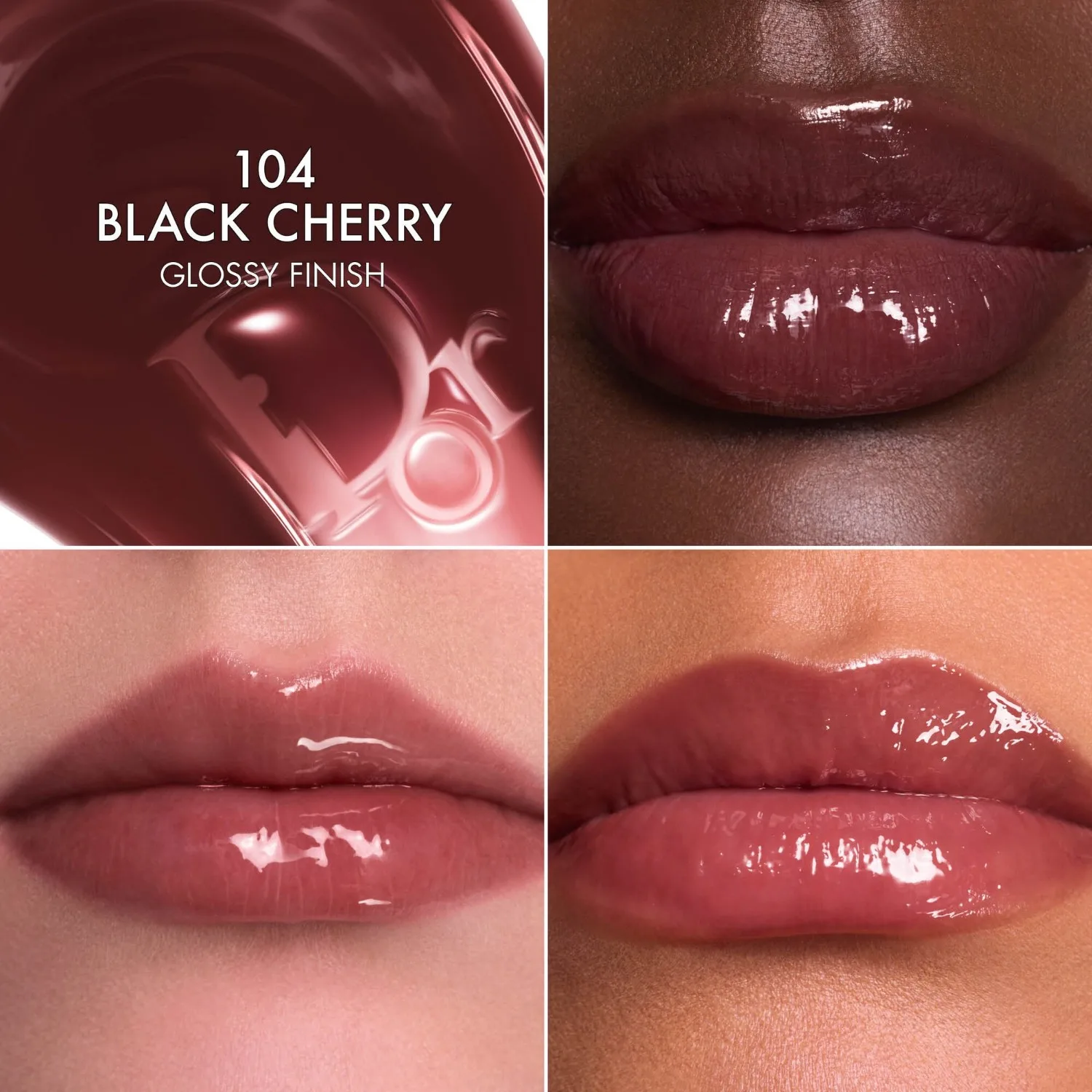 Уход за губами Dior Addict Lip Glow Butter Dior, 104 black cherry, 10 мл — фото 4