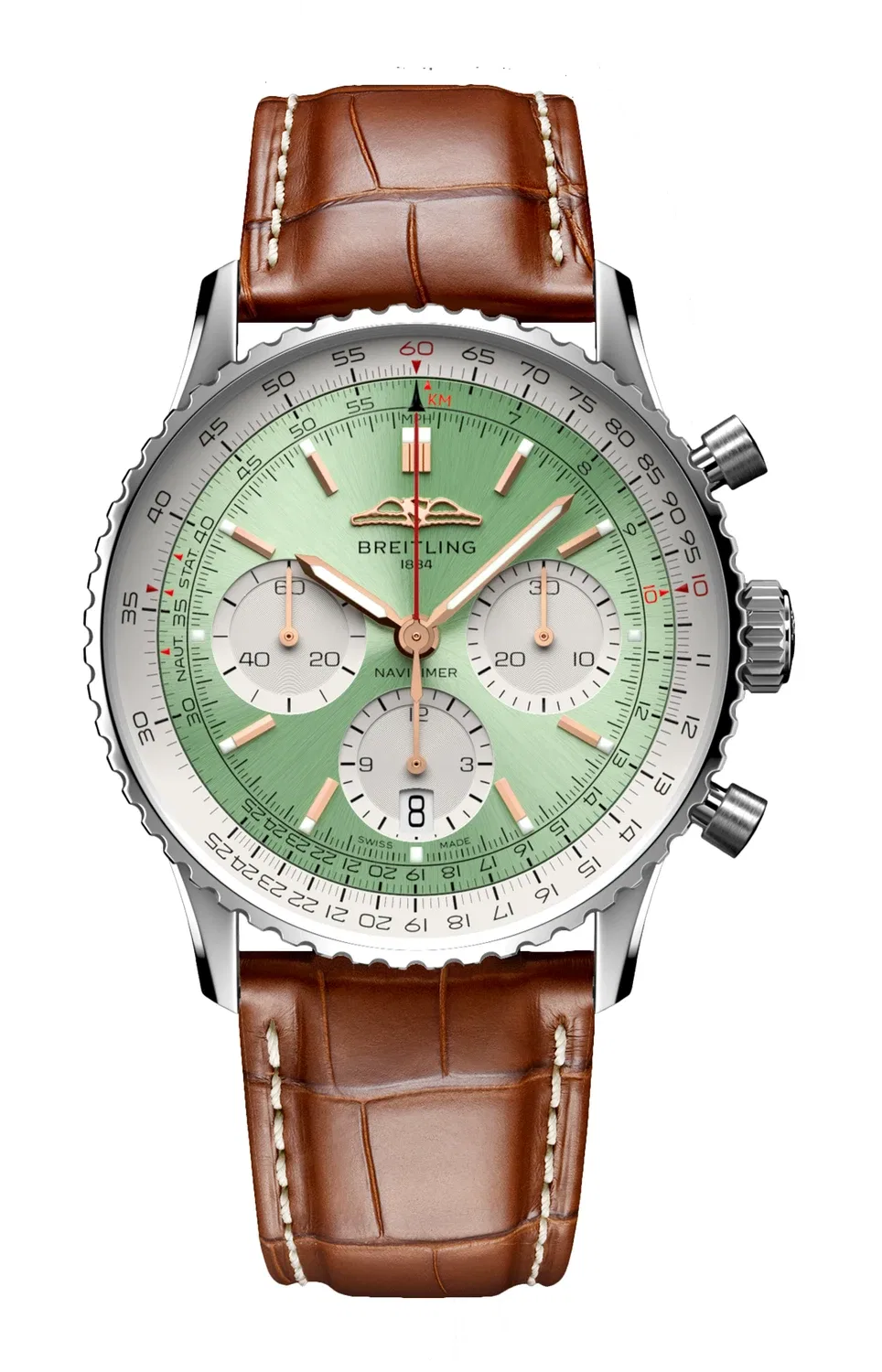 НАВИТАЙМЕР B01 ХРОНОГРАФ 41 - AB0139211L1P1 BREITLING, желтый