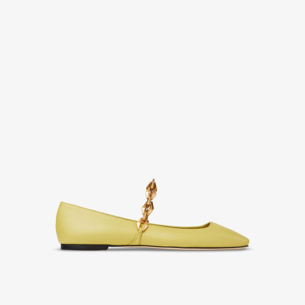 

Кожаные мокасины Diamond Tilda Jimmy Choo, желтый