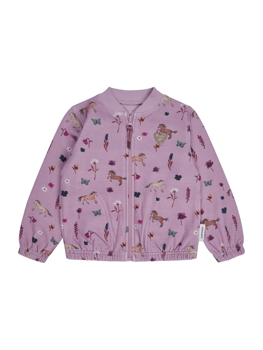 

Толстовка с капюшоном на молнии STACCATO, темно-розовый