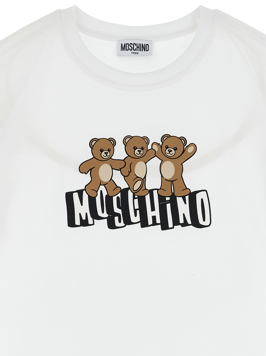 Футболка и бермуды с "Медвежонком Moschino" MOSCHINO KID TEEN, мультиколор — фото 3