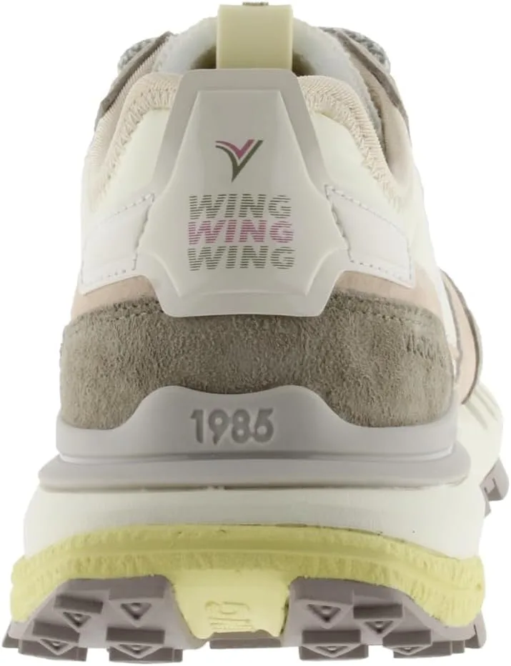 Кроссовки Victoria 1985 Basket Unisex Wing EVO Nylon & Colored & Split Leather Parts & Retro Logo 8811100 для взрослых, бежевый — фото 3