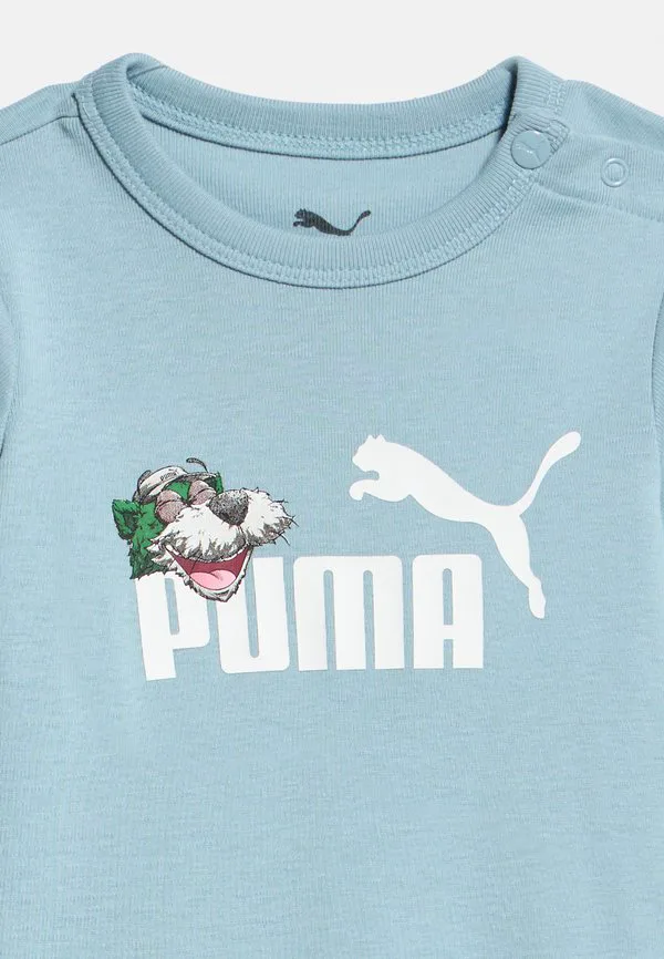 Комбинезон minicats для новорожденных, унисекс, с шапочкой Puma, Seafoam — фото 4