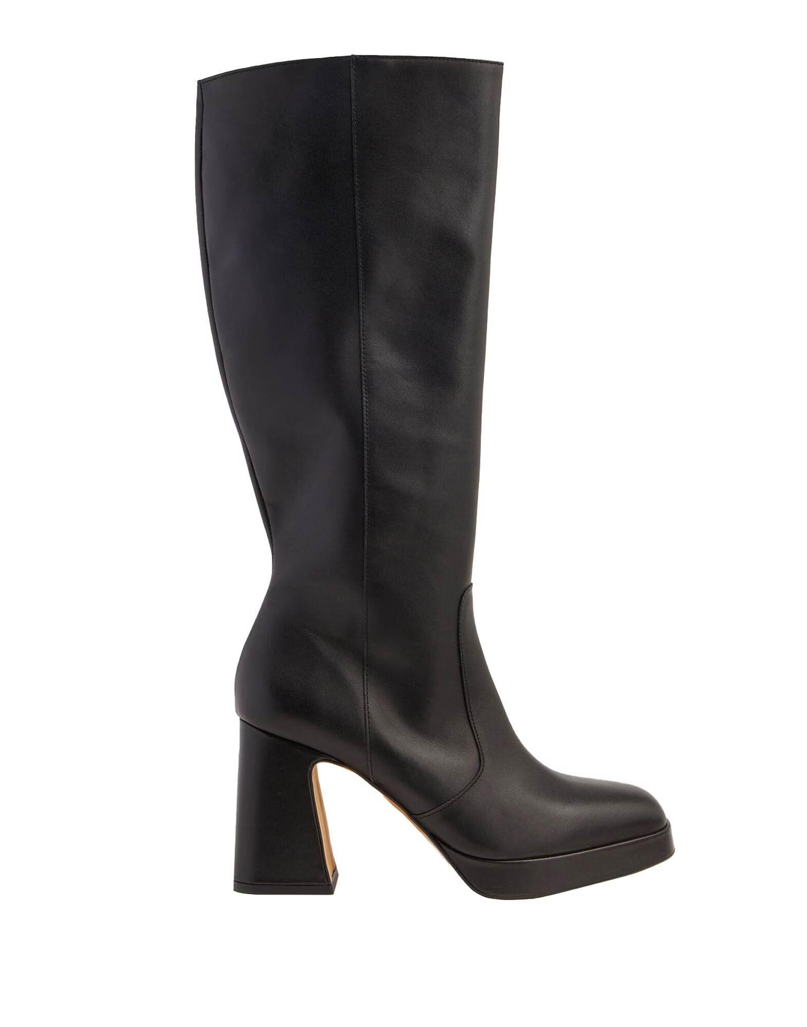 Ботинки Leather Platform Tall Boot 8 By Yoox, черный