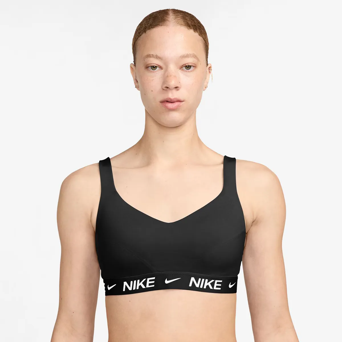 

Женская футболка Nike Indy High Support, черный/белый
