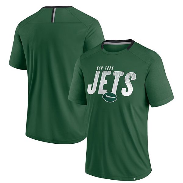 

Мужская зеленая футболка New York Jets Defender Fade Slant Fanatics