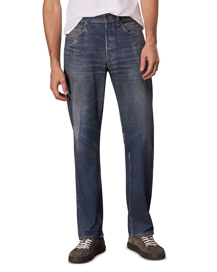 

Fit 4 Miramar свободный крой махровые спортивные брюки джинсы rag & bone, синий