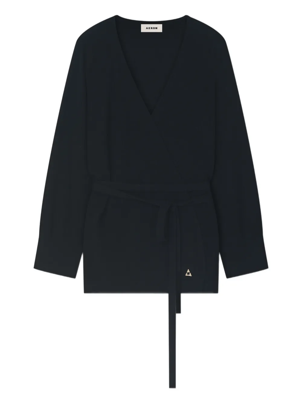

Джемпер с V-образным вырезом и поясом Cloud Aeron, черный